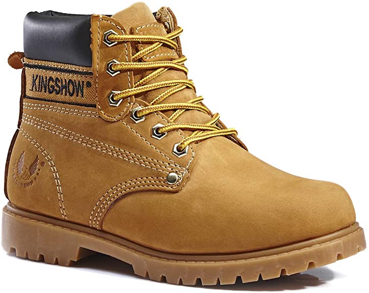 kingshow Men's 1366 Water Resistant Premium Work Boots