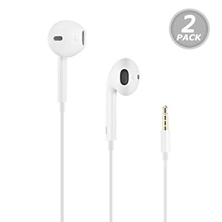 Earphones/Earbuds/Headphones,Besiva Premium in-Ear Wired Earphones with Remote & Mic Compatible Apple iPhone 6s/plus/6/5s/se/5c/iPad/Samsung/MP3 MP4 MP5, erV3