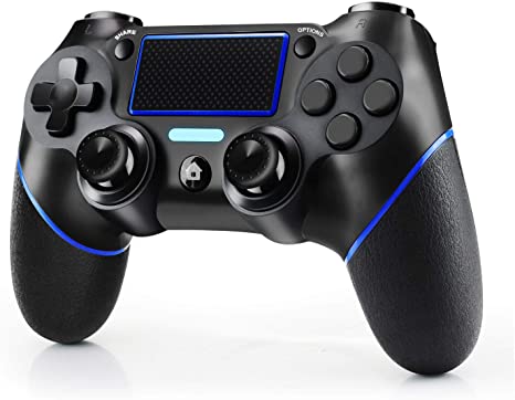 JAMSWALL Controller for PS4, PS4 Wireless Controller Gamepad Joystick for PlayStation 4/Pro/Slim/PC, Touch Panel Controller with Six-axis Dual Vibration Shock and Audio Jack