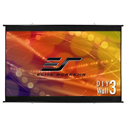 Elite Screens DIY Wall 3 Series, 150-inch Diagonal, 16:9, Do-It-Yourself Indoor & Outdoor Wall Projection Screen, Model: DIYW150H3