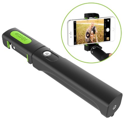 Selfie Stick, iOttie MiGo Extendable Monopod for Smartphones and GoPro Devices with Built-in Bluetooth Remote Shutter, Tripod Mount and Aluminum Tubing, Black