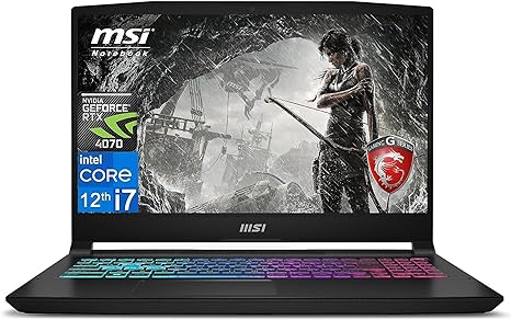 MSI 2023 Newest Katana 15 Gaming Laptop, 15.6" 144 Hz IPS Display, Intel Core i7 12650H (Up to 4.7 GHz), GeForce RTX 4070, 16GB RAM, 1TB SSD, Wi-Fi 6, 4-Zone RGB Gaming Keyboard, Windows 11 Home