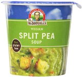 Dr McDougalls Right Foods Vegan Split Pea Soup Gluten Free 25-Ounce Cups Pack of 6