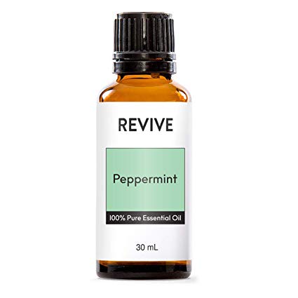 REVIVE Essential Oils Set For Diffuser, Humidifier, Massage, Aromatherapy, Skin & Hair Care - Peppermint