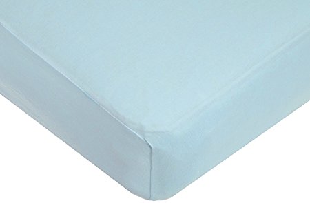 American Baby Company Supreme Jersey Knit Fitted Crib Sheet, Blue