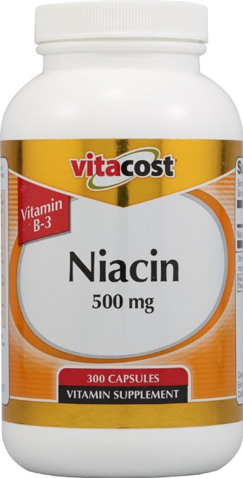 Vitacost Niacin (Vitamin B-3) -- 500 mg - 300 Capsules