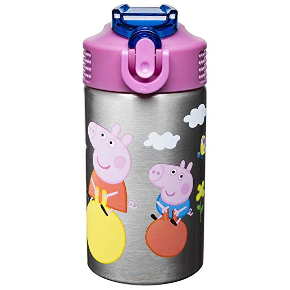Nick Jr. PEPH-S730 Peppa Pig Water Bottles, 15.5. oz, by Zak Designs