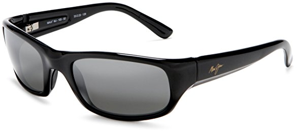 Maui Jim Stingray Sunglasses,Gloss Black Frame/Neutral Grey Lens,one size