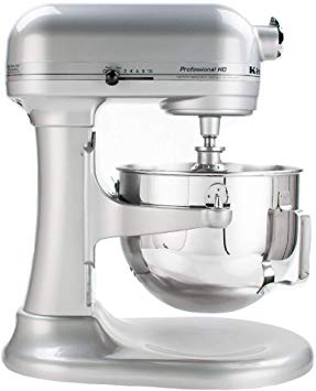 KitchenAid KG25H0XMC Professional HD Series Stand Mixer, 5 Qt, Metallic Chrome