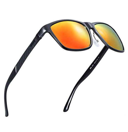 ATTCL® 2016 Retro Wayfarer Metal Frame Driving Polarized Sunglasses Mens Womens