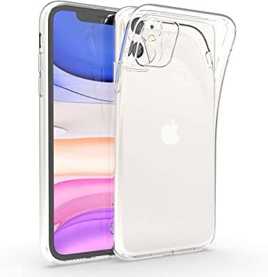 ANHONG Clear iPhone 11 Case, [Enhanced Camera Protection] Slim Fit Ultra-Thin Soft Silicone TPU Gel Phone Cover Case for iPhone 11 6.1 inch (2019)