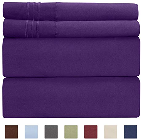 Extra Deep Pocket Sheets - 4 Piece Sheet Set - Cal King Size Sheets Deep Pocket - Extra Deep Bed Sheets - Deep California King Fitted Sheet Set - Super and Ultra Deep Sheets - for Extra Deep Mattress