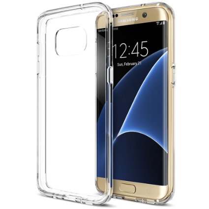 Galaxy S7 Edge Case, Trianium [Clear Cushion] Premium Bumper TPU / PC Scratch Resistant Cases for Samsung Galaxy S7 Edge Seamless integrated Shock-Absorbing Cover with Back Hard Panel - Soft Clear