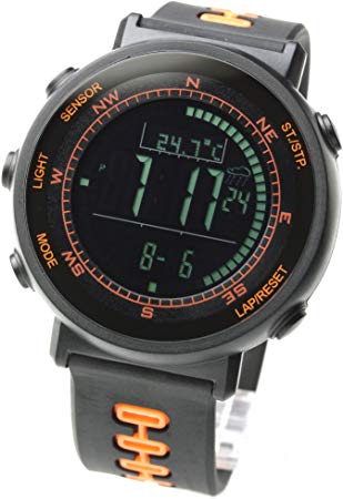 LAD WEATHER Swiss Sensor Watch - Digital Compass, Altimeter, Weather Monitors, Barometer, and Stopwatch