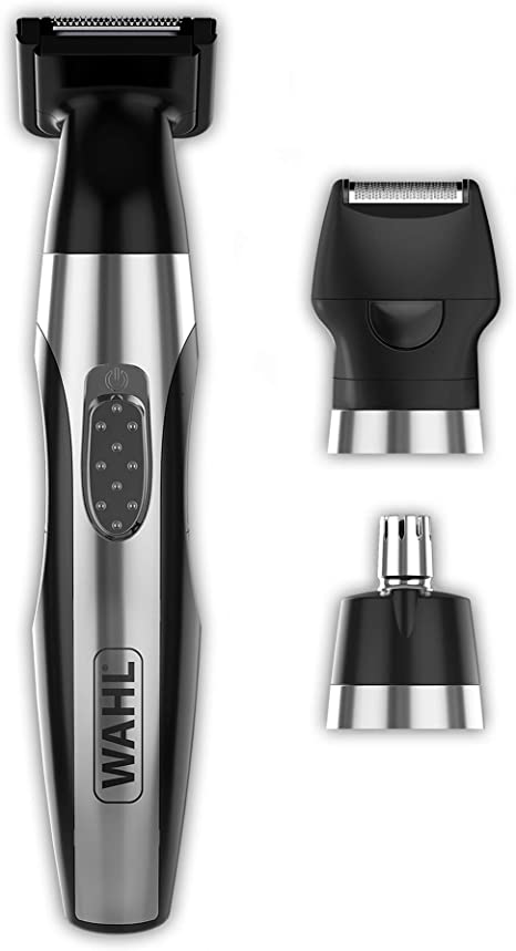 Wahl Ultimate Travel Kit 6 in 1 Multigroomer, Men’s Beard and Stubble Trimmer, Body Hair Trimmers for Men, Male Grooming Kit, Multi Grooming Tools, Travel Groom Kit