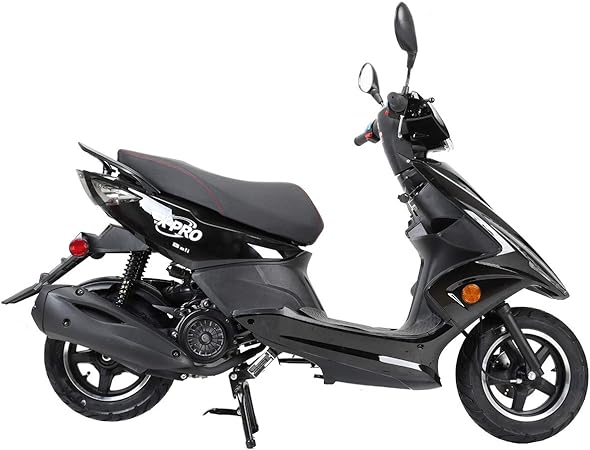 X-PRO 150 Moped Street Gas Moped 150 Adult Bike with 10" Aluminum Wheels! Electric Start, Large Headlights!