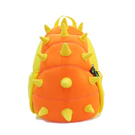 BINGONE Kids Shoulder Bag 3D Cartoon Zoo Animal Yellow Dinosaur