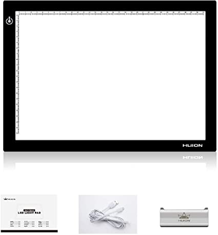 HUION L4S Portable LED Light Box Ultra-thinTracing Board Micro USB Adjustable Illumination Light Pad