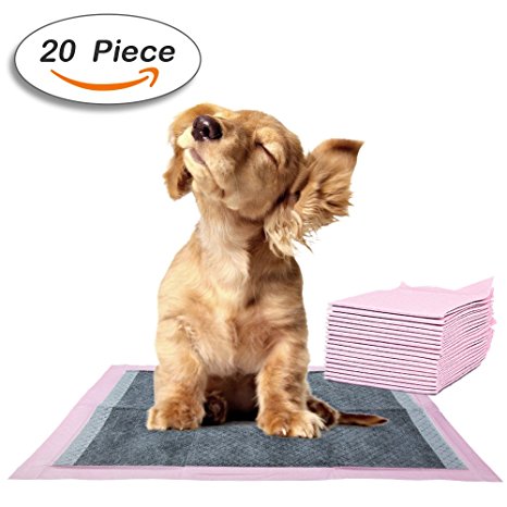 Bamboo Charcoal Puppy Training Pads Flash Dry Pet Training Pads Dog Training Mat - 20 Count