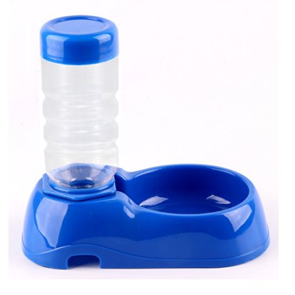 LENDOO Automatic Dog Water Dispenser Food Dishes Pet Bowl Cat Feeder Bottle Waterer Drinking Fountain 400ML