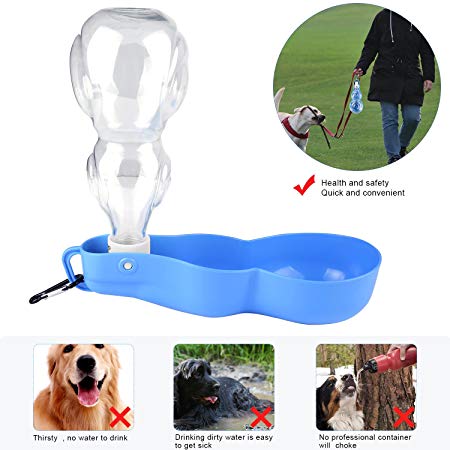 ONSON Dog Water Bottle - Portable Travel Dog Water Dispenser for Walking - Free Carabiner