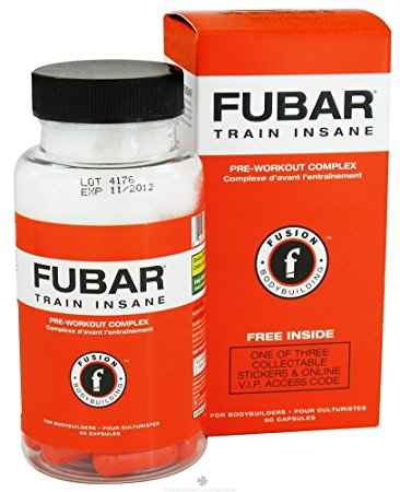 Fusion Bodybuilding Fubar Capsules, 60-Count