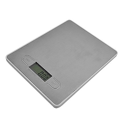 Kitchen Scale, Woodsam (TM) Digital Electronic Food and Diet Postal Weighing Scale with 11lb Capacity and an LCD Screen (White)