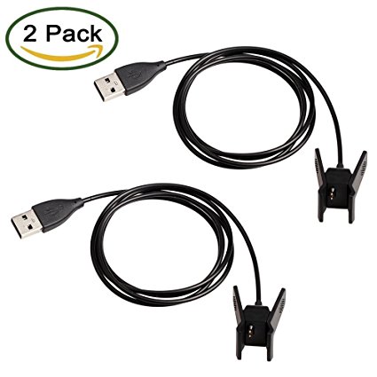 Fitbit Alta Charger, Unique Clipping Black Replacement USB Charger Charging Cable Cord for Fitbit Alta Wristband Bracelet Fitness SmartBand