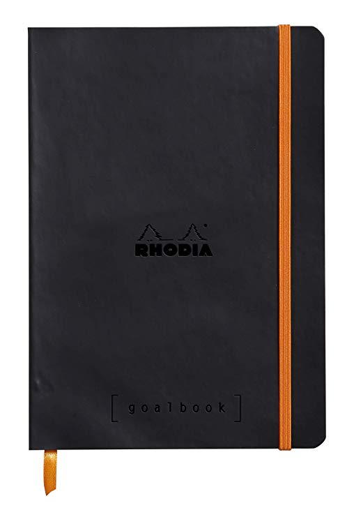 Rhodia Goalbook - Dot Grid 224 Numbered pages - 6 x 8 1/4 - Black