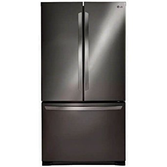 LG LFCS25426D 36" French Door Refrigerator with 25.4 cu. ft. Total Capacity, 4 Glass Shelves, 7.8 cu. ft. Freezer Capacity, in Black Stainless Steel