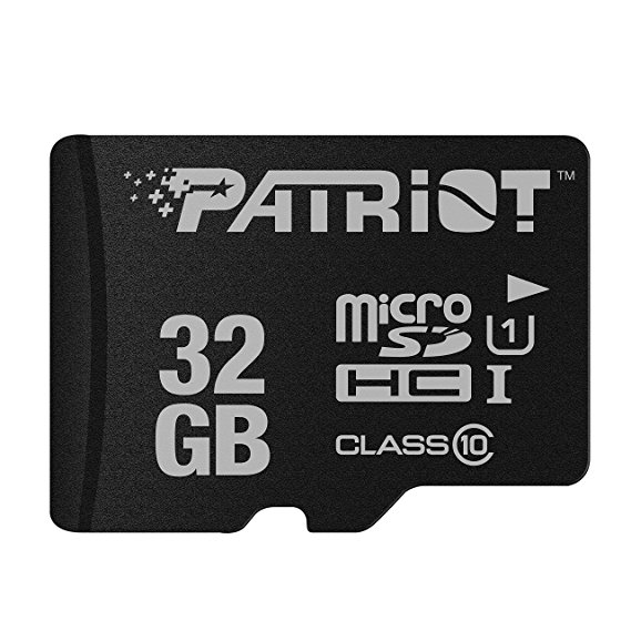 Patriot LX Series 32GB High Speed Micro SDHC - Class 10 - UHS-I Performance Transfer Speeds - PSF32GMCSDHC10