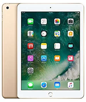 Apple iPad with WiFi   Cellular, 128GB, Gold (2017 Model)