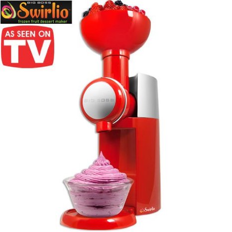 Big Boss 9249 Swirlio Frozen Fruit Dessert Maker RedSilver