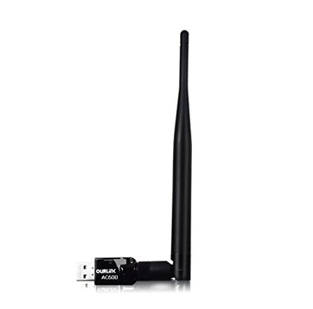 Glam Hobby 600Mbps mini 80211ac Dual Band 24G5G Wireless Network Adapter USB Wi-Fi Dongle Adapter with 2dBi Antenna Support Windows XPWin VistaWin 7Win 8165292 Win 10
