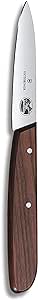 Victorinox Rosewood Paring Knife - Premium Kitchen Knife for Home Essentials - Cooking Knife Cuts Fruits & Vegetables with Ease - Wood Handle, 3.25"