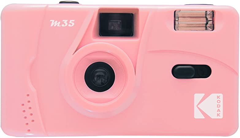 Kodak M35 35mm Film Camera - Focus Free, Reusable, Built in Flash, Easy to Use (Candy Pink)