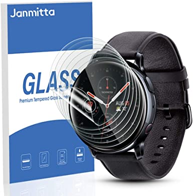 [6 Pack] Janmitta for Samsung Galaxy Watch Active 2 (44mm) Screen Protector, Premium Quality TPU Film [Scratch Resist] [HD Clear] for Samsung Galaxy Watch Active 2 (44mm) [Not Glass] (44)