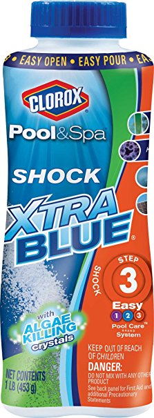 Clorox Pool&Spa Shock Xtra Blue, 1-Pound 33030CLX