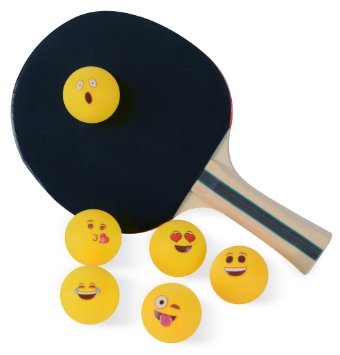 Emoji Universe Beer Pong Balls, Table Tennis Balls, 6-Pack