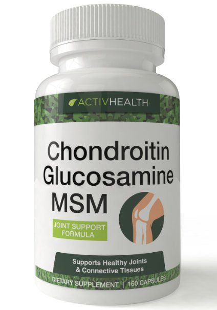 Advanced Joint Supplement with Glucosamine, MSM & Chondroitin - Reduce Arthritis Pain, Stiff Knees & Inflammation - Increase Mobility & Flexibility - Joint Support for Men and Women