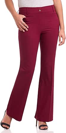 Rekucci Women's Ultra Stretch Pull-On Flared Leg Pant