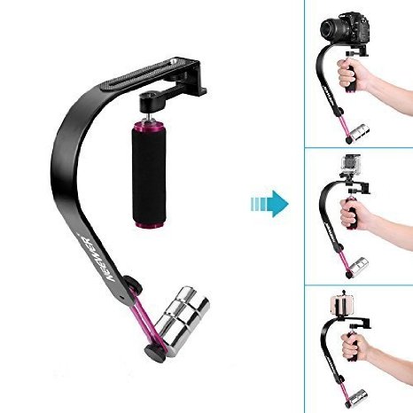 Neewer Video Stabilizer for Digital Cameras SLRs and Camcorders Supports Up To 21 lbs1kg -Purple