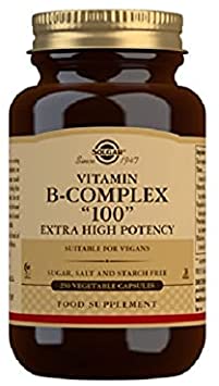 Solgar Vitamin B-Complex "100" Extra High Potency Vegetable Capsules - Pack of 250