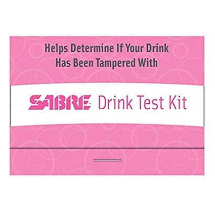 SABRE Drink Test Kit - 5 GHB/Ketamine Tests for Personal Safety