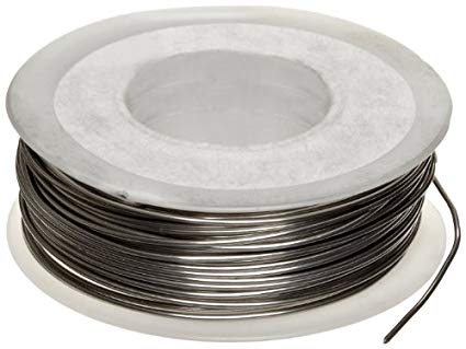 Nickel Chromium Resistance Wire, Bright, 18 AWG, 0.0403" Diameter, 50' Length (Pack of 1)