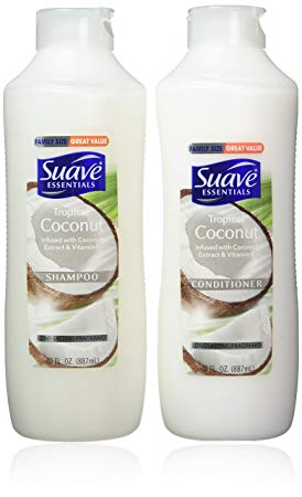 Suave Essentials Shampoo & Conditioner Set, Tropical Coconut, 30 Ounce Each