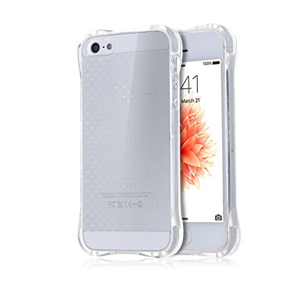 iPhone SE Case By Kreeza, Ultra Clear, Transparent, Stylish Body, Anti Scratch Camera Protection, Extra Protective Layers At Every Corner, Sturdy Case Body, For Apple iPhone SE 2016 & iPhone 5S 5