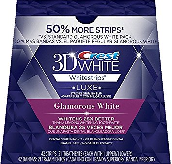 Crest 3D White 42 Luxe Whitestrips Glamorous White 21 Treatments