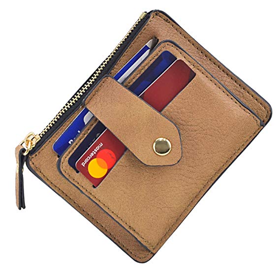 Minimalist Slim Snap Front Back Pocket Money Wallet Small Credit Card Holder