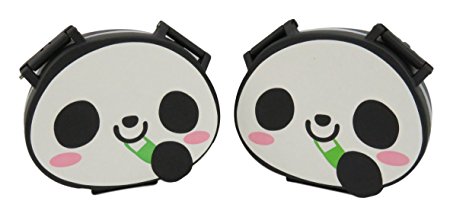 Adorable Panda Pill Case Box Organizer White Black (Set of 2)
